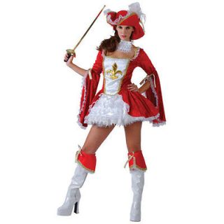 Ladies 1XL Madame Musketeer Sexy Outfit Costume for Medieval Middle 