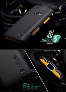 Black Nillkin Matt Hard Cover Case + LCD Guard for Samsung I8530 