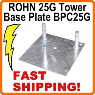 rohn 25g tower bpc25g concrete pier base plate one day
