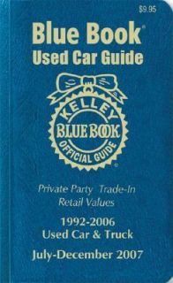 Kelley Blue Book Used Car Guide, July December, 2007: Consumer Edition 