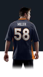    Von Miller Mens Football Alternate Game Jersey 479415_419_B_BODY