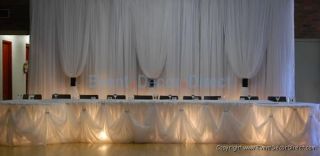 16ft Ivory Fairy Light Head Table Decoration Kit 8 Person Wedding 