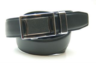   Leather Dress Mens Belt Executive Auto Lock Buckle Adjustable 1700