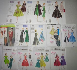 Vintage Style Dress Patterns 1950s 1960s 4790 6582 2903 Vogue 