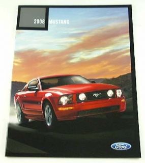 2008 08 Ford Mustang Brochure GT Coupe Shelby GT500 V6