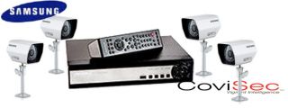 Samsung SDE 3000 4channel Security System with 500GB Hard Drive and 4 