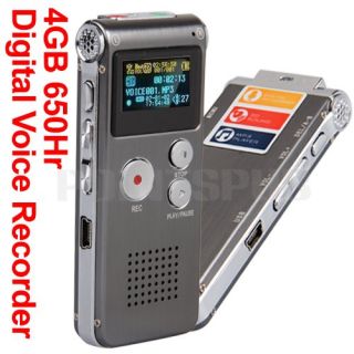 4GB Spy Audio Voice Phone Recorder Dictaphone  Mic
