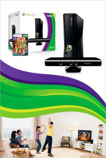 Microsoft Xbox 360 Slim 4GB Kinect Bundle New Factory SEALED