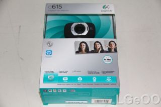 New Logitech C615 8 Megapixels HD Webcam for PC Mac Computers Black 
