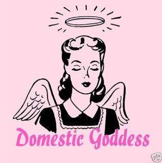 Domestic Godess Housewife Retro Humor 50s Funny T Shirt Homemaker 