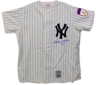   Signed Autographed Jersey Mitchell and Ness NYY 1952 Home