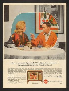 1964 RCA Television Joey Bishop Abby Dalton Print Ad