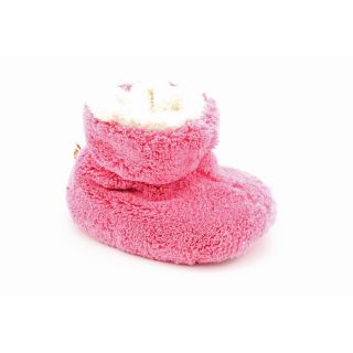Acorn Spa Terry Bootie Infant Baby Girls Size 0 6 Months Pink Booties 