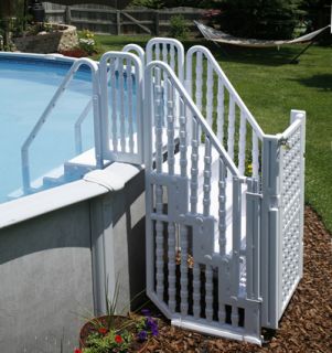Easy Pool Step Entry System w Gate 4 Above Ground Pools