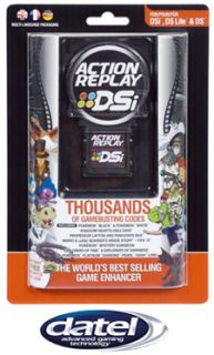 Action Replay DSi is compatible with DSi, DSi XL, DS Lite and the 