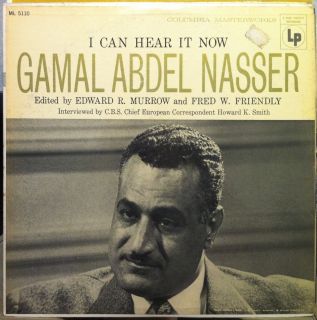 Eye 1A 1B Gamal Abdel Nasser I Can Hear It Now LP VG ml 5110 Vinyl 
