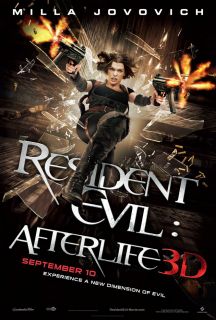Resident Evil Afterlife Movie Poster 1 Sided Original 27x40 Milla 