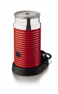 Nespresso Aeroccino Real Milk Frother & Steamer Maker Red Coffee Latte 