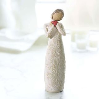 Willow Tree Je Taime I Love You Woman with Heart Figurine by Susan 