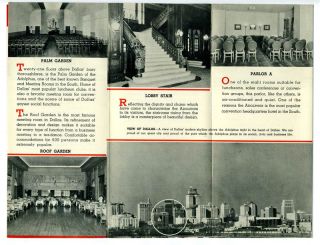 Hotel Adolphus Brochure Dallas Texas 1930s Finest Hotel Busch Beer 