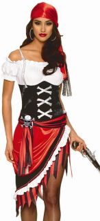 Sexy Pirate Vixen Buccaneer Wench Halloween Costume