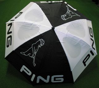 New 68 Gustbuster Ping Golf Umbrella Double Canopy