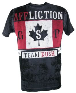 Affliction Georges St Pierre GSP Rush Union Reversible Mens T Shirt 
