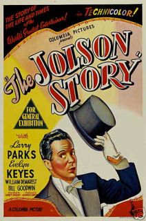 Al Jolson Poster The Jolson Story Unik Australia