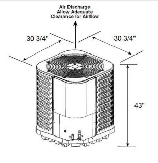16 SEER 4 Ton Central Air Conditioner Condenser R410A