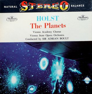 Westminster LP Holst The Planets Adrian Boult Vienna