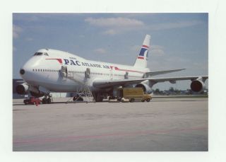 Boeing 747 Postcard Pac Atlantic Air Movie Drop Zone 1