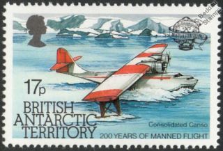   PBY CATALINA CANSO Flying Boat Aircraft Stamp (1983 B.A.T