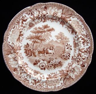   Transferware Staffordshire Plate Aesops Fables Dog Sheep 1835