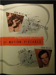   Orson Welles Citizen Kane Ruth Warrick Agnes Moorehead Signed