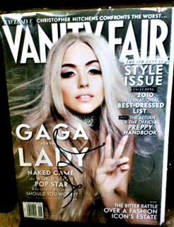 Lady Gaga Signed Autographed Vanity Fair Magazine ★authentic 