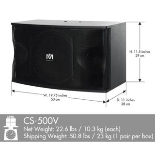 Better Music Builder 450W Karaoke Speakers BMB CS 500