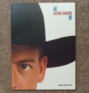 1993 Troy Aikman Score Board Stock Annual Report Book Dallas Cowboys 