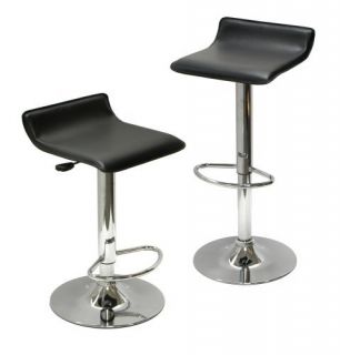 Winsome Wood Air Lift Adjustable Stools Set of 2 Bar Table Chairs 