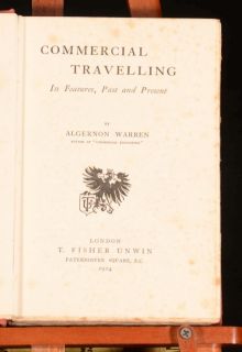   COMMERCIAL TRAVELLING Features Past Present Algernon WARREN Scarce