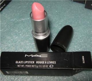 NEW Boxed MAC Glaze LIPSTICK in PERVETTE 100% Authentic Gorgeous PINK 