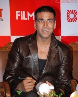 Bollywood Actor Akshay Kumar Leather Jacket Mens Tailor Made All Size 