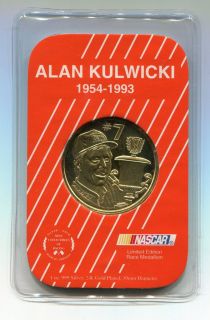 Alan Kulwicki 1954 1993 1 oz 999 Silver Commemorative Round NASCAR 
