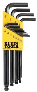 Klein Tools BLK12 Allen Keys, Steel, Holder Included, Set of 12