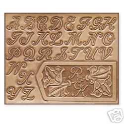 Tandy Leather Craftaid Plastic 1 Alphabet Template