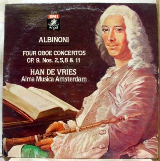 han de vries albinoni four oboe concertos label angel records format 