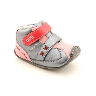 Umi Alix Youth Kids Girls Size 3.5 Gray Leather Booties Shoes