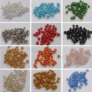 AB Color 5040 Roundelle Crystal Glass Loose Beads 3mm 4mm 6mm 8mm 10mm 