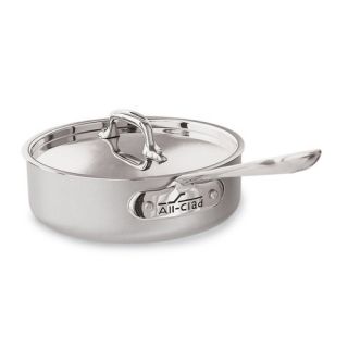 All Clad Master Chef 2 2 Quart brushed Aluminum Stainless Steel Saute 