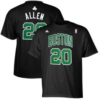 Boston Celtics Ray Allen Black Jersey T Shirt Sz XL
