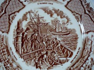 Alfred Meakin Fair Winds Brown Bread and Butter Plate